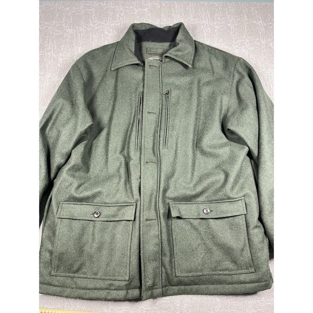 Cabela’s Heavy Weight Wool Green Insulated Full Zip Outdoor Pocket Jacket 3XL